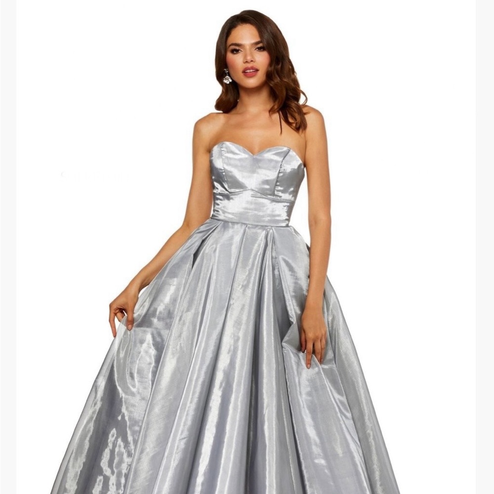 Sherri Hill Metallic Organza Ballgown Style Number 52499